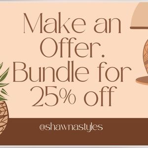 If you see something you like, make an offer. Bundle for more savings!